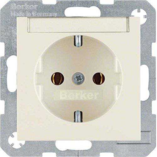 Berker 47508982 Steckdose SCHUKO mit Beschriftungsfeld S.1/B.3/B.7 weiß, glänzend Mesch Shop Berker 47508982 Steckdose SCHUKO mit Beschriftungsfeld S.1/B.3/B.7 weiß, glänzend Mesch Shop